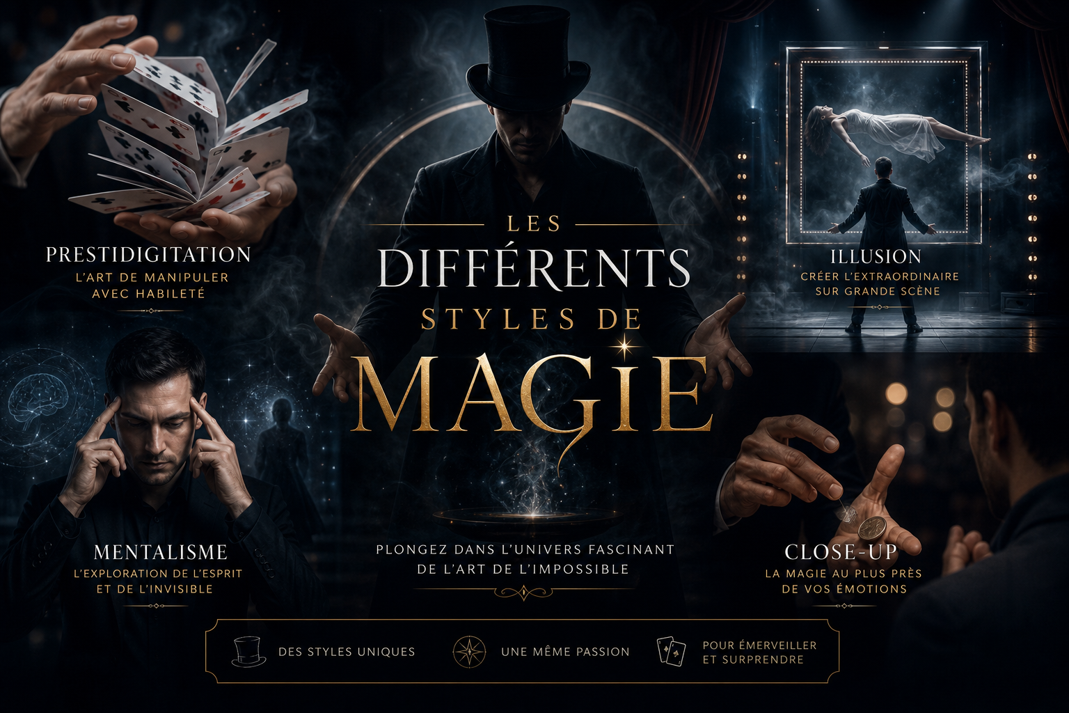 Différents styles de magie